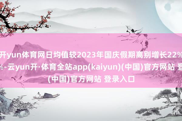 开yun体育网日均值较2023年国庆假期离别增长22%、339%-云yun开·体育全站app(kaiyun)(中国)官方网站 登录入口