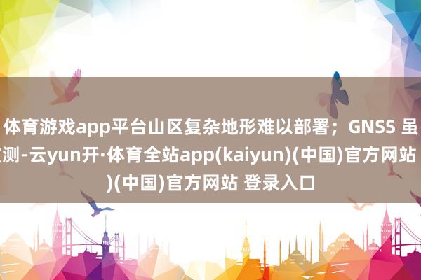 体育游戏app平台山区复杂地形难以部署；GNSS 虽能汉典监测-云yun开·体育全站app(kaiyun)(中国)官方网站 登录入口
